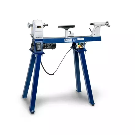DRECHSELMEISTER - MIDI 2 PLUS - Mini Tour à Bois massif d'établi 400 mm avec convertisseur de fréquence