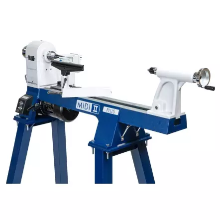 DRECHSELMEISTER - MIDI 2 PLUS - Mini Tour à Bois massif d'établi 400 mm avec convertisseur de fréquence