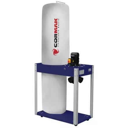 CORMAK - FM340 - Aspirateur à Copeaux 3200 m3/heure - 190 Litres - 1500 W - 230 ou 400 V