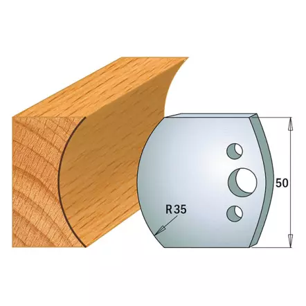 Jeu de 2 fers de toupie N° 545 - Hauteur 50 mm