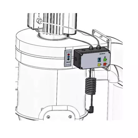 FM-RC - Système de démarrage par télécommande pour aspirateur à copeaux