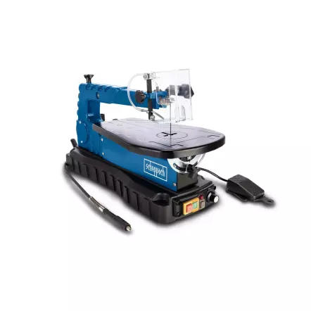DECO-MAX - Scie à chantourner avec pédale de variation de vitesse - Flexible de meulage et coffret 64 outils