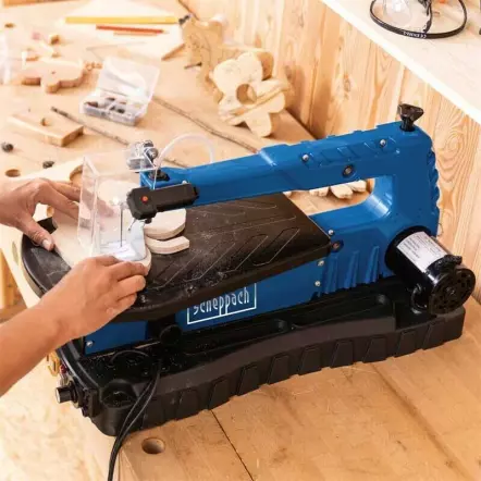 SCHEPPACH - DECO-SWITCH - Scie à chantourner avec pédale de variation de vitesse - Puissance 90 W