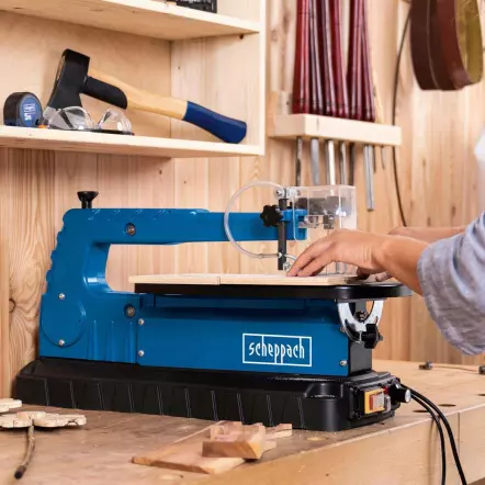 SCHEPPACH - DECO-SWITCH - Scie à chantourner avec pédale de variation de vitesse - Puissance 90 W