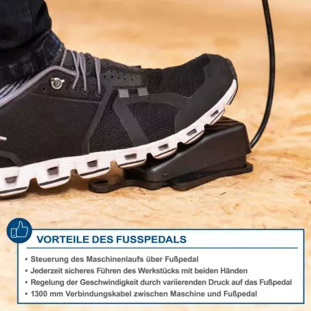 SCHEPPACH - DECO-SWITCH - Scie à chantourner avec pédale de variation de vitesse - Puissance 90 W