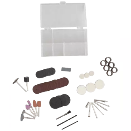 DECO-MAX - Scie à chantourner avec pédale de variation de vitesse - Flexible de meulage et coffret 64 outils