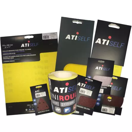 ATI - Disque fibre Ø180mm pour le bois et métal en Grain de 36, 80 et 120