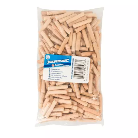 SILVERLINE - Chevilles en bois de bouleau pour fraiseuse (200 pcs) - Différentes dimensions disponibles