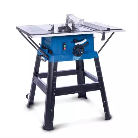 HS254 - Scie circulaire sur table 2200 W - Hauteur de coupe de 85 mm, démarrage progressif et extension de table incluse
