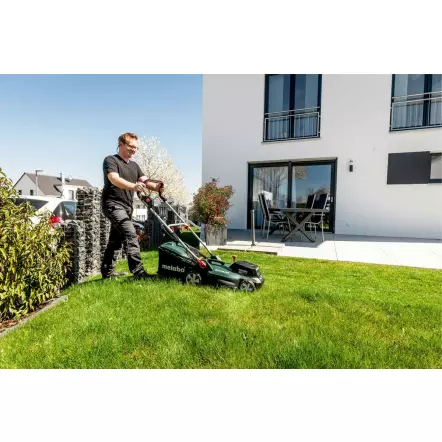 METABO - RM 36-18 LTX BL 36 - Tondeuse sans fil largeur de coupe 36 cm - 5 hauteurs de coupe - 18 V