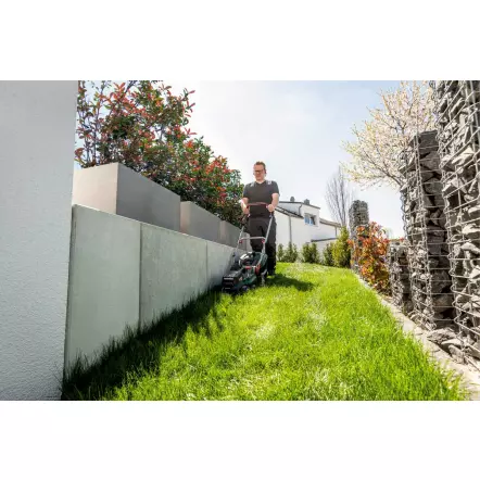 METABO - RM 36-18 LTX BL 36 - Tondeuse sans fil largeur de coupe 36 cm - 5 hauteurs de coupe - 18 V