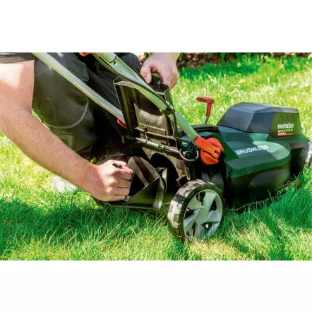 METABO - RM 36-18 LTX BL 36 - Tondeuse sans fil largeur de coupe 36 cm - 5 hauteurs de coupe - 18 V