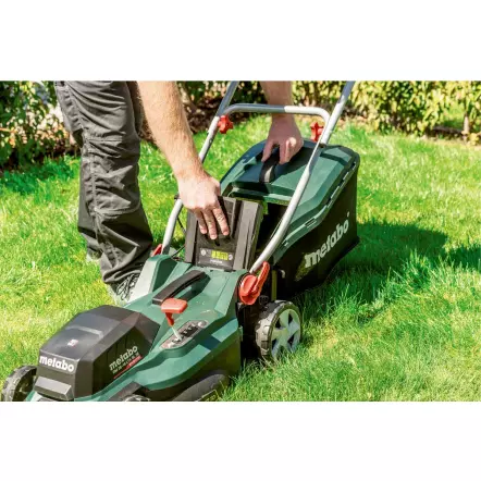 METABO - RM 36-18 LTX BL 36 - Tondeuse sans fil largeur de coupe 36 cm - 5 hauteurs de coupe - 18 V