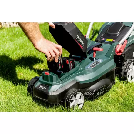 METABO - RM 36-18 LTX BL 36 - Tondeuse sans fil largeur de coupe 36 cm - 5 hauteurs de coupe - 18 V