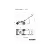 METABO - RM 36-18 LTX BL 46 - Tondeuse à batterie largeur de coupe 46 cm - 7 hauteurs de coupe - 18 V - 12
