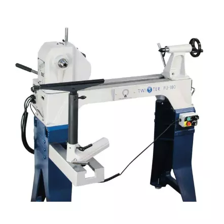 DRECHSELMEISTER - TWISTER FU-180 - Tour à Bois 560 mm avec tête pivotante et variateur de fréquence - 1100 W