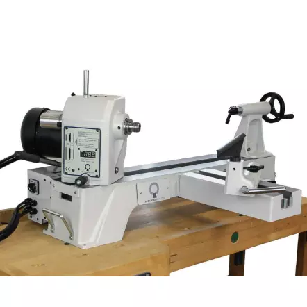 DRECHSELMEISTER - TWISTER FU-180 TV - Tour à Bois d'établi 560 mm avec tête pivotante et variateur de fréquence