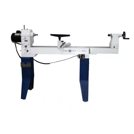 TWISTER FU200 - Tour à Bois d'atelier 715 mm avec tête orientable et variateur de fréquence - 1470 W