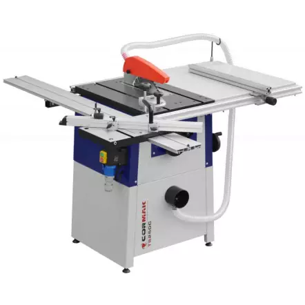 CORMAK - TS250CL - Scie sur table avec Chariot aluminium 1500 mm et rallonge - Hauteur de coupe 80 mm