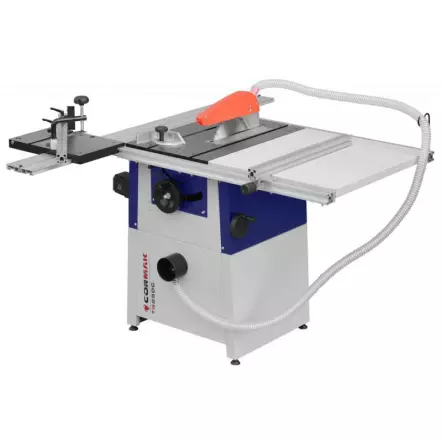 CORMAK - TS250CL - Scie sur table avec Chariot aluminium 1500 mm et rallonge - Hauteur de coupe 80 mm