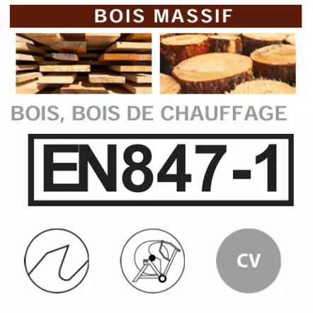 Lame de scie circulaire ACIER pour coupe de bois de chauffage - Diamètre ø250 à 700 mm