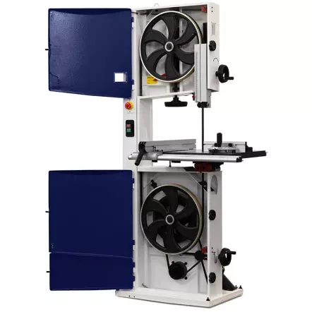 HBS421 - Scie à ruban verticale d'atelier pour le bois 230 v 1 500 W (S1) – Hauteur de coupe 250 mm & Laser