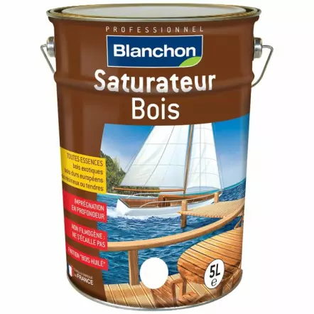 Saturateur Bois Extérieur Blanchon : Haute Protection Terrasses et Menuiseries - 1L, 5L et 20L