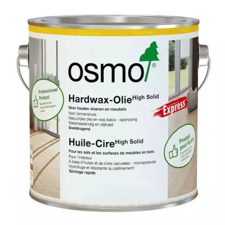 OSMO - Huile-Cire Express - Incolore satinée ou mate ou blanc transparent - 750 ml à 25 Litres