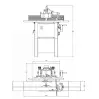 JEAN L'EBENISTE - MX5108 Toupie équipée d'un arbre interchangeable fixe Ø 30 mm 230V/50Hz 1,5Kw/2,0CV - 8