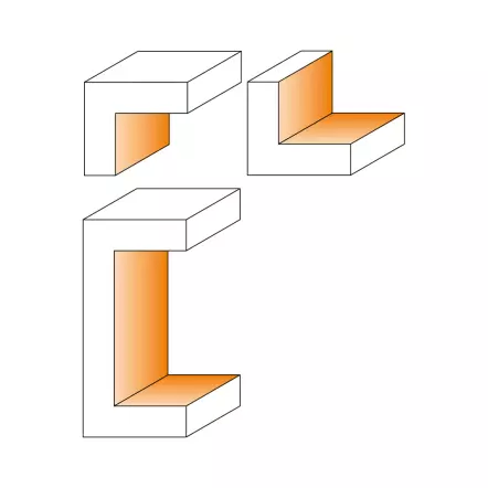 CMT - 694.100 Porte-outil à feuillurer Ht. 50mm / Diamètre 100mm / Différents alésages