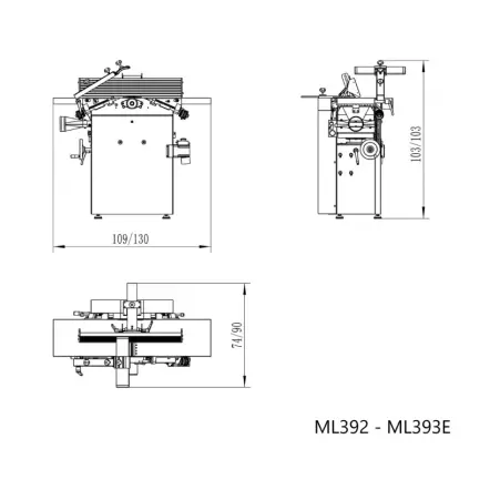 JEAN L'EBENISTE - ML393E Dégauchisseuse-raboteuse L. 310 mm 230V 2200W