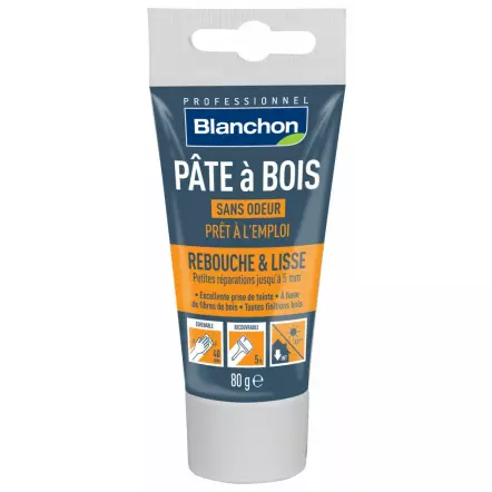 Pâte à Bois Prête à l’Emploi - Rebouchage & Lissage - 80g - 250g - 500g - Différentes teintes