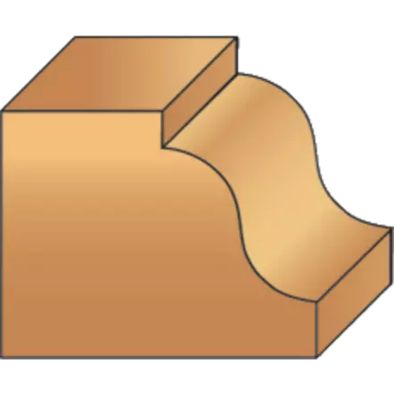 Mèche pour moulures décoratives + guide