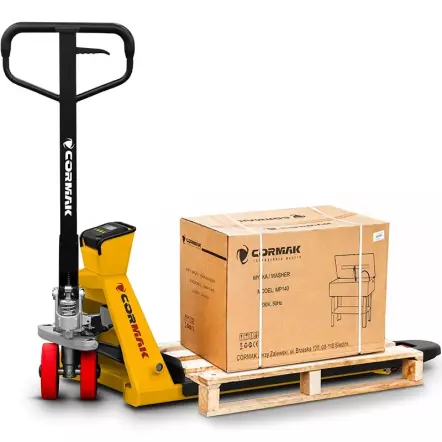 SP2500E2 - Transpalette manuel avec balance électronique CORMAK (2500 kg)
