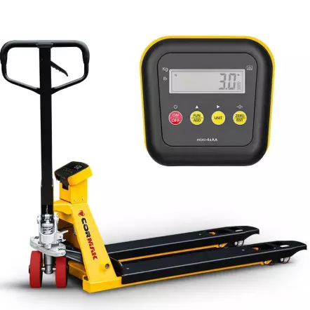 SP2500E2 - Transpalette manuel avec balance électronique CORMAK (2500 kg)