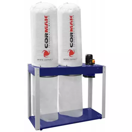 CORMAK - FM500 - Aspirateur d'Atelier 400V avec sacs filtres en feutre - Débit 5000 m3/heure - 2800 W