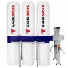 FM350 - Aspirateur pour Copeaux 3 x 200 Litres - Débit 4860 m3/heure - 3800 W - 400V - 1