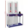 CORMAK - FM500 - Aspirateur d'Atelier 400V avec sacs filtres en feutre - Débit 5000 m3/heure - 2800 W - 3