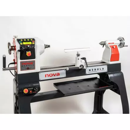 PACK NOVA NEBULA 230 DVR + Mandrin - Tour à Bois 680 mm avec poupée orientable et coulissante - 1700 W- Avec mandrin Mandrin SuperNOVA2 PRO-TEK