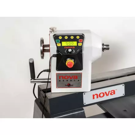 PACK NOVA NEBULA 230 DVR + Mandrin - Tour à Bois 680 mm avec poupée orientable et coulissante - 1700 W- Avec mandrin Mandrin SuperNOVA2 PRO-TEK