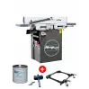 PACK Dégau-Rabot DR250 - Dégauchisseuse-Raboteuse 250mm à arbre hélicoïdal avec Kit déplacement, glisse-bois et clé dynamométrique - 1