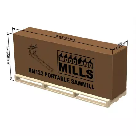 WOODLAND MILLS - HM122 - Scierie Portative électrique 400 V - Diamètre de coupe 550 mm - 4000 W