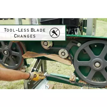 WOODLAND MILLS - HM122 - Scierie Portative Thermique 7 CV - Diamètre de coupe 550 mm