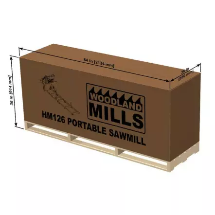 WOODLAND MILLS - HM126 - Scierie Mobile électrique 400 V - Diamètre de coupe 660 mm - 5500 W