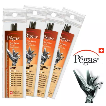Lames de Scie à Chantourner sans ergots 130 mm - Lots de 12 unités
