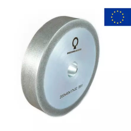 Meule CBN pour touret à meuler - Différentes granulométries - Diamètre 150, 200 ou 250 mm
