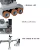 ENT032 Entraîneur monophasé 3 rouleaux ø80mm Bras de 610mm - 50Hz / 185W - 0,25CV - 4