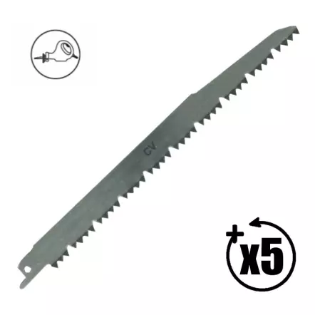 Lames de scie sabre (longueur : 210 mm)