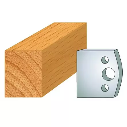 LEMAN - Feuillure N° 000 - Jeu de 2 fers de toupie Hauteur 40 mm
