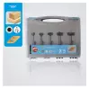 LEMAN - Coffret de 5 mèches à façonner HM Queue ø10mm / LT.90 ø15/20/25/30/35 (rotation droite) - 1